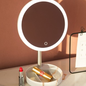 파나소닉 충전식 LED화장등 수납형 화장 거울 스탠드
