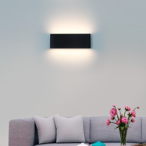 LED 플랫 벽등 8W 블랙