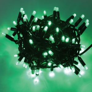 LED 24V 방수형 96구 트리전구-녹색