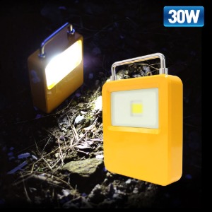 LED 태양광 쏠라 충전 투광등 캠핑램프 야외조명 30W