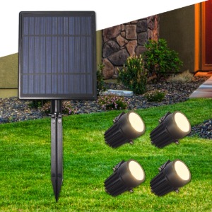 태양열 LED 투광등 DPL4 전구색 정원등
